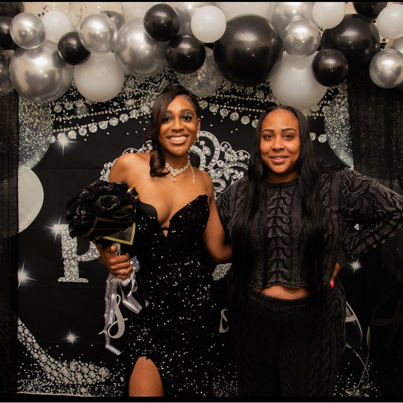 Fashion Nova Black Cable Knit Wide Leg Set - Picture 3 of 3